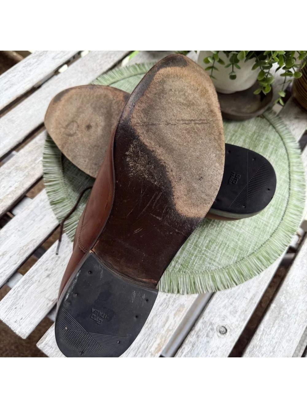 To Boot New York “Adam Derrick” Cap-Toe Oxfords — Brown Leather, Made in Italy